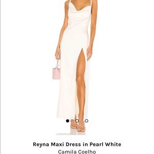REVOLVE Reyna Maxi Camila Coelho Cream White Slip Dress
